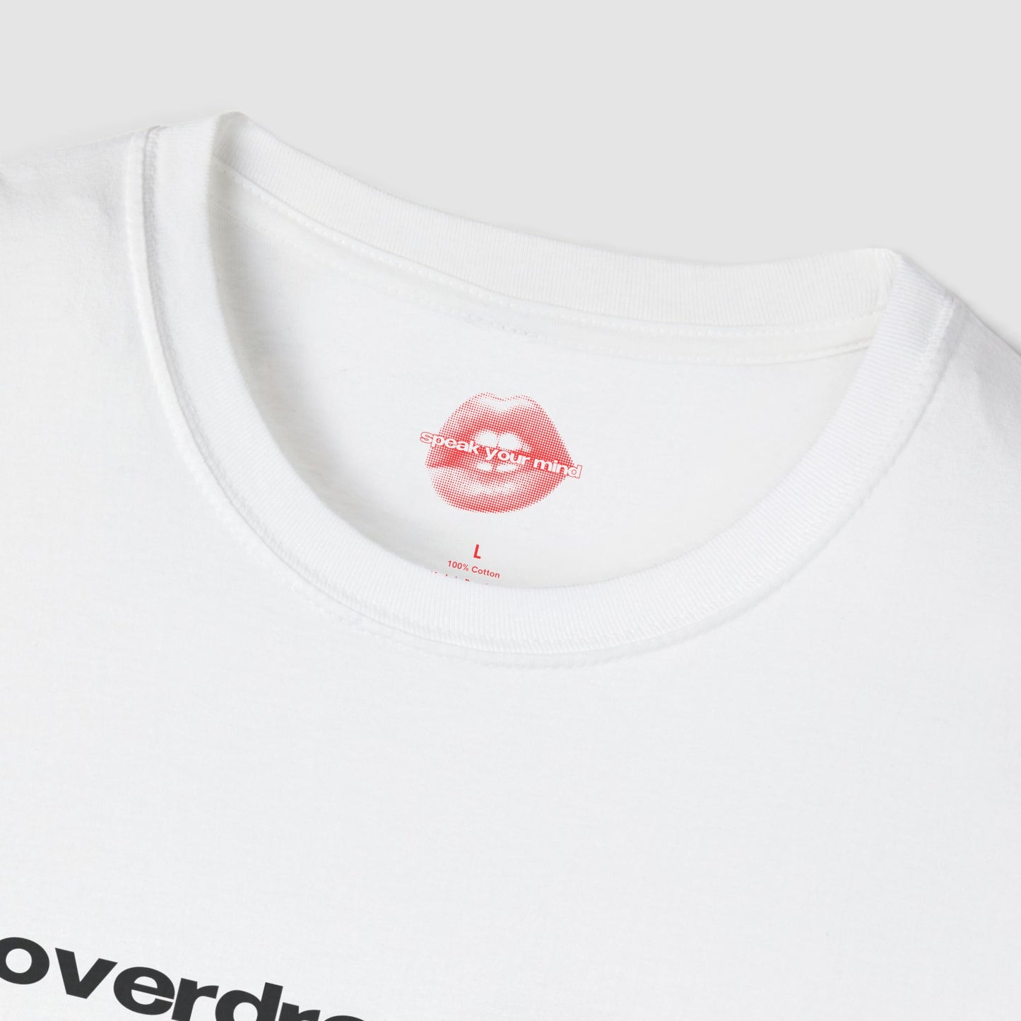 "Overdressed & Overeducated." | Text Only | T-Shirt
