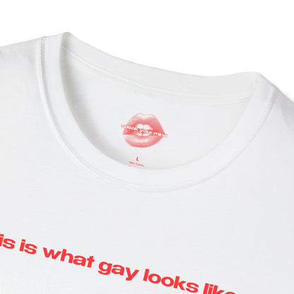 "This Is What Gay Looks Like." | Text Only | T-Shirt