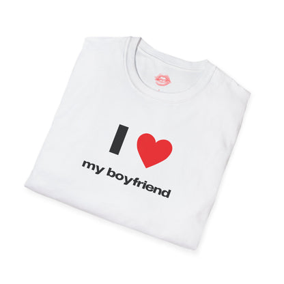 "I Love My Boyfriend." | Heart | T-Shirt