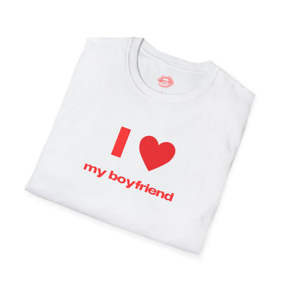 "I Love My Boyfriend." | Heart | T-Shirt