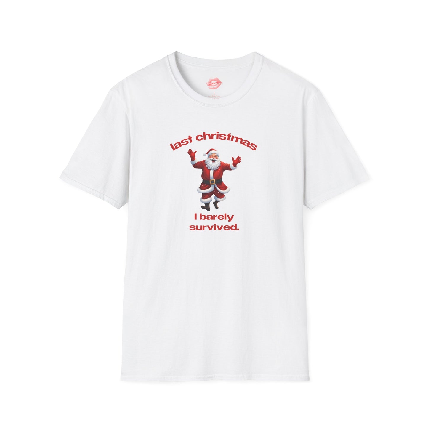 "Last Christmas I Barely Survived." | Dancing Santa | T-Shirt