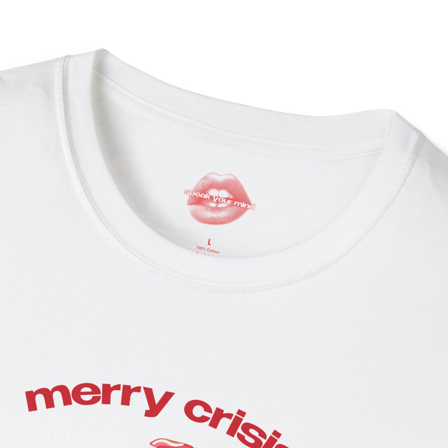 "Merry Crisis And Happy New Fear." | Gingerbread Man | T-Shirt