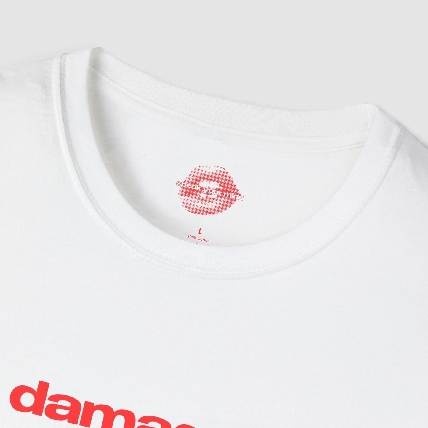 "Damaged. (But In A Hot Way.)" | Text Only | T-Shirt
