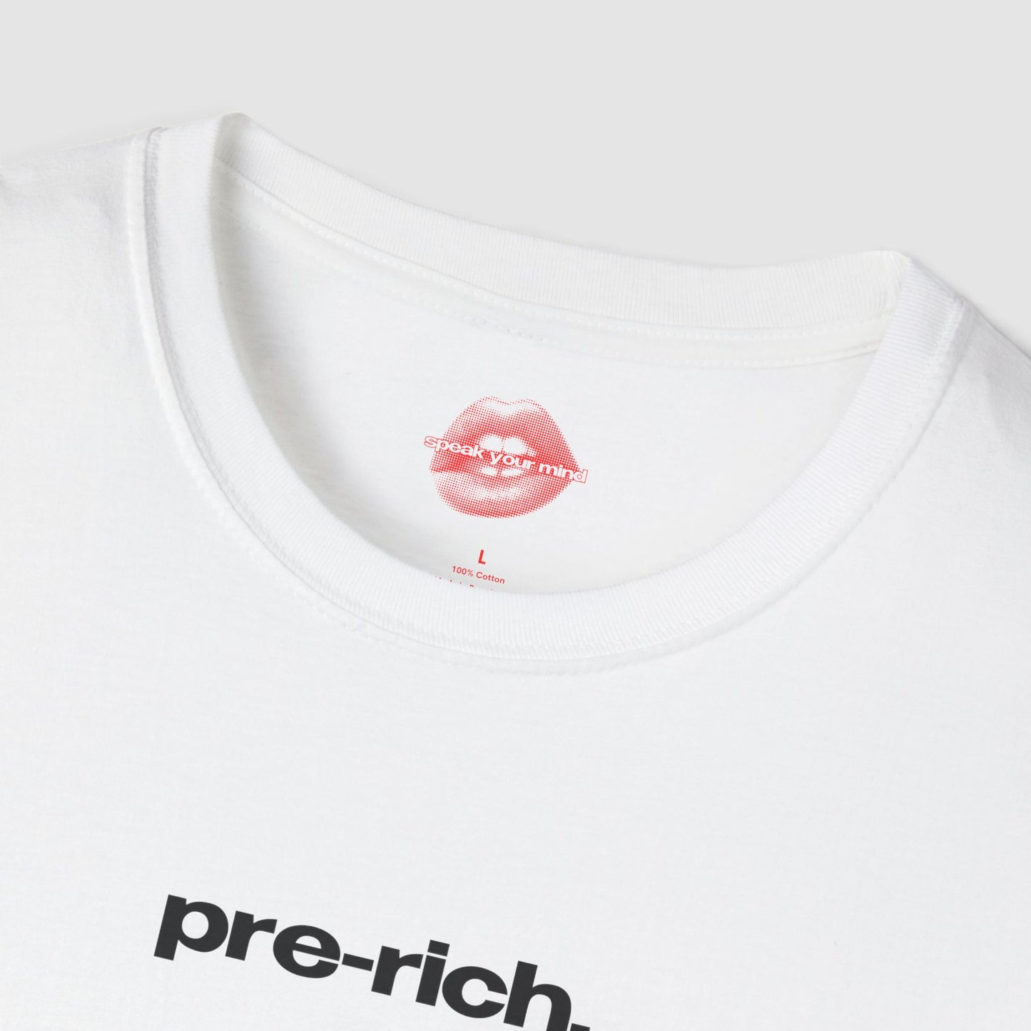 "Pre-Rich." | Text Only | T-Shirt