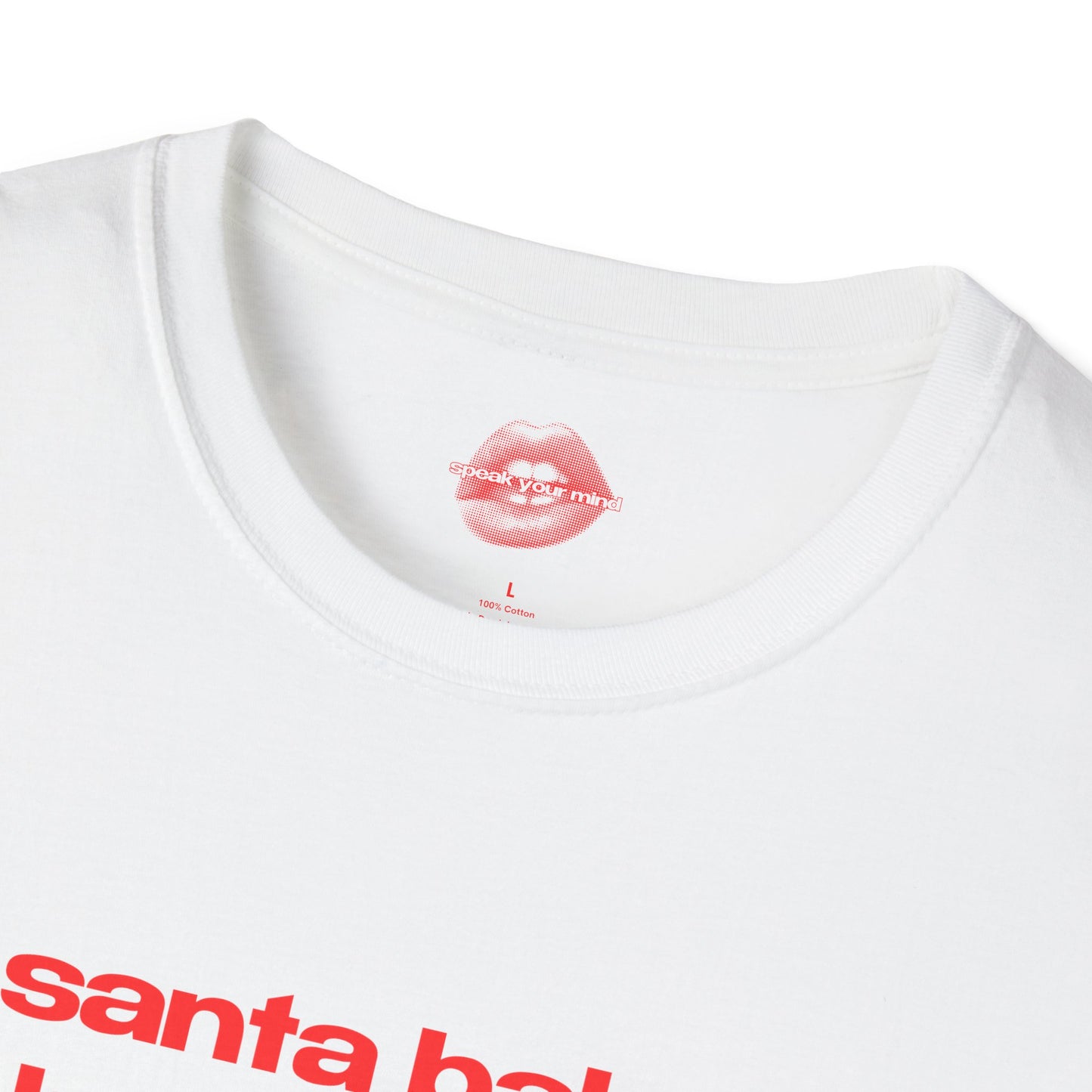 "Santa Baby, Bring Wine, Lots Of Wine." | Text Only | T-Shirt