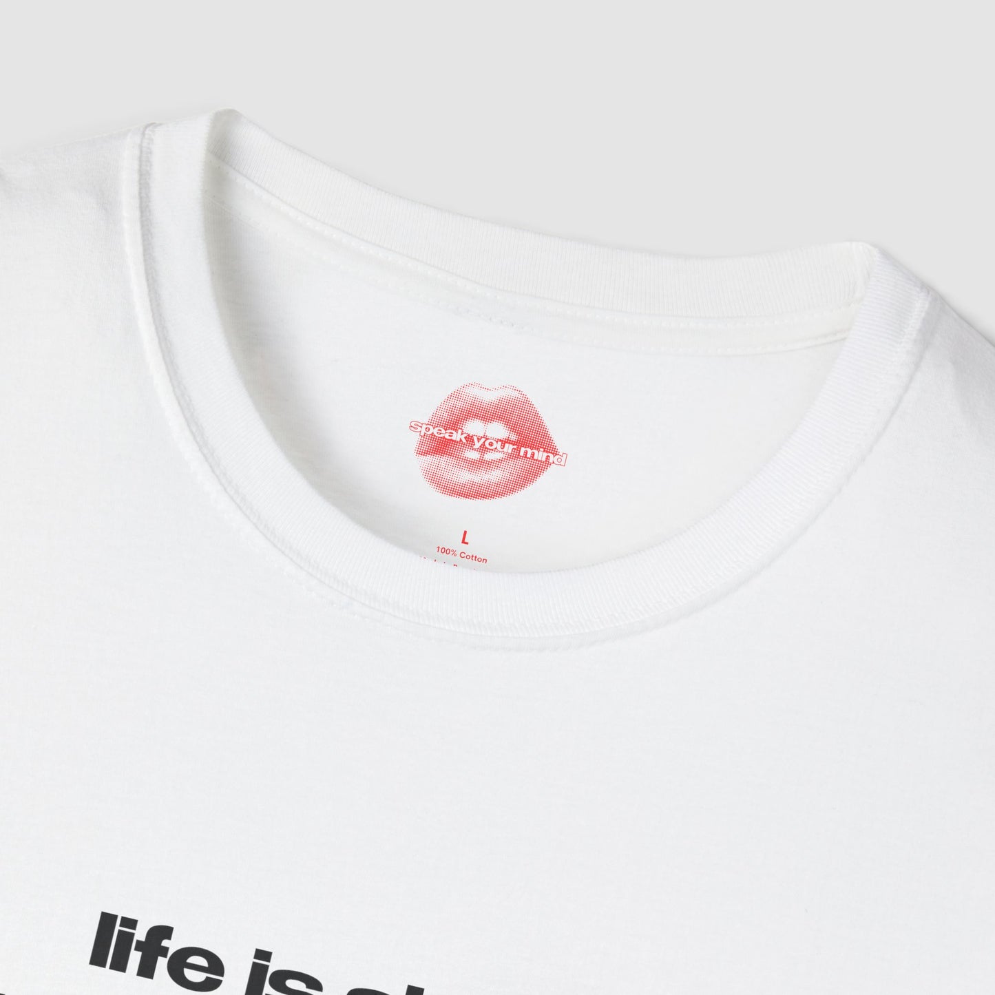 "Life Is Short, Just Like Your Dick." | Text Only | T-Shirt