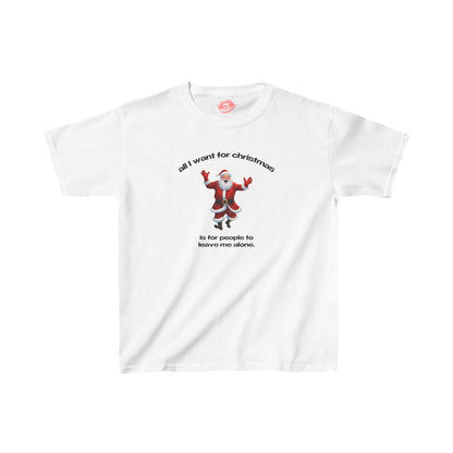 "All I Want For Christmas Is For People To Leave Me Alone." | Dancing Santa | Baby Tee