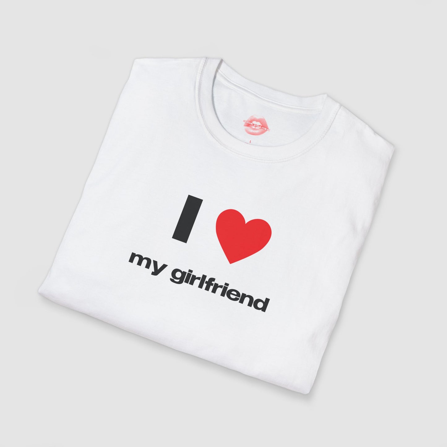 "I Love My Girlfriend." | Heart | T-Shirt