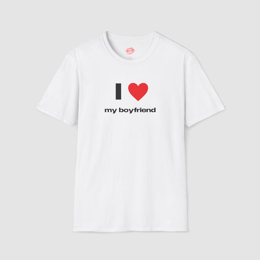 "I Love My Boyfriend." | Heart | T-Shirt