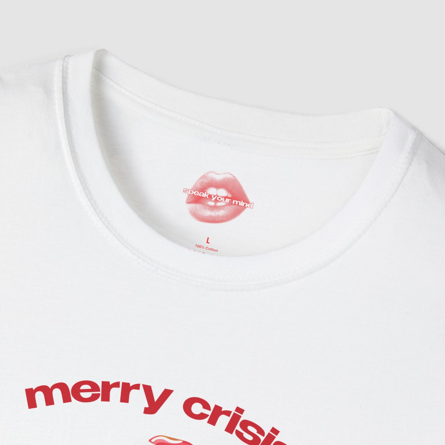 "Merry Crisis And Happy New Fear." | Gingerbread Man | T-Shirt