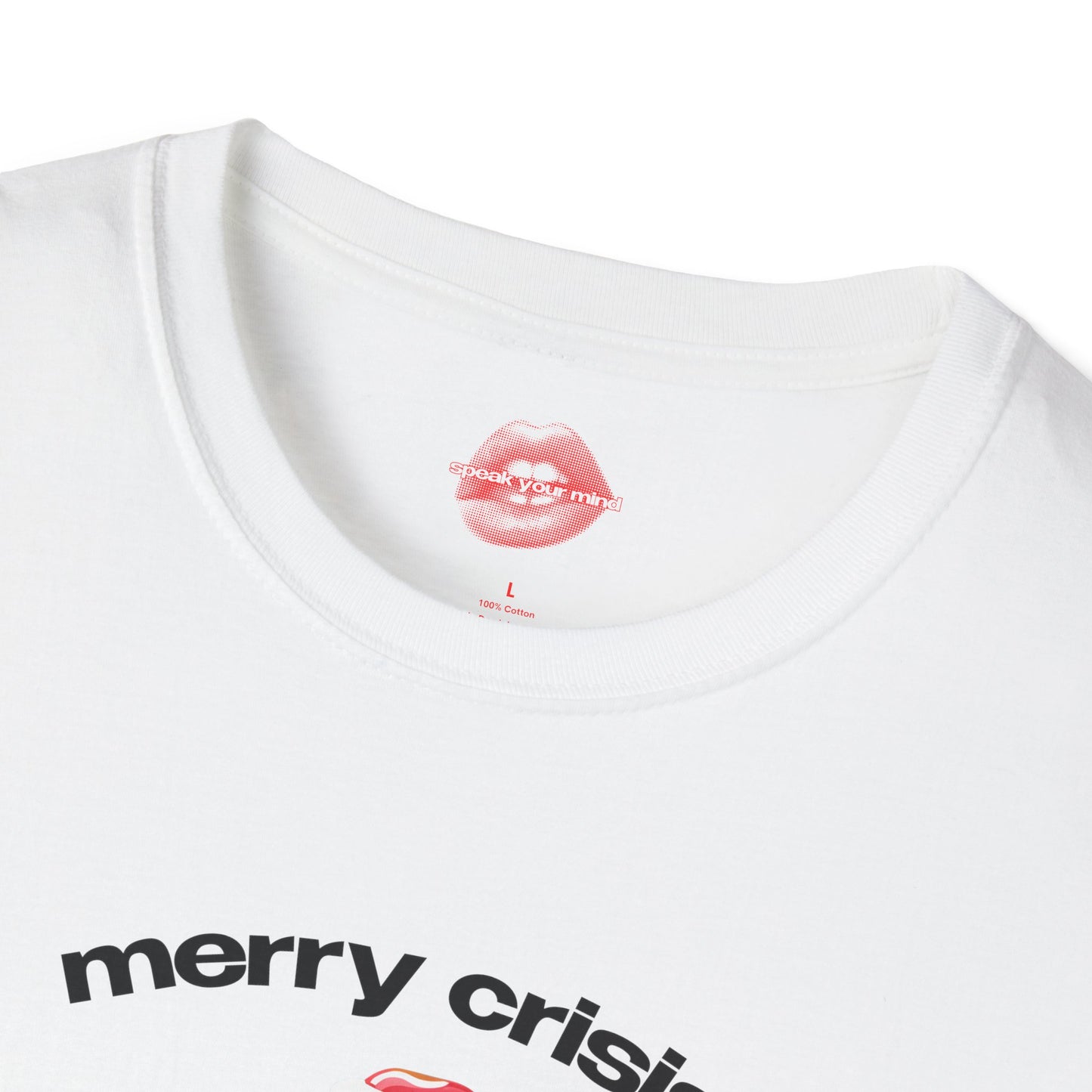 "Merry Crisis And Happy New Fear." | Gingerbread Man | T-Shirt