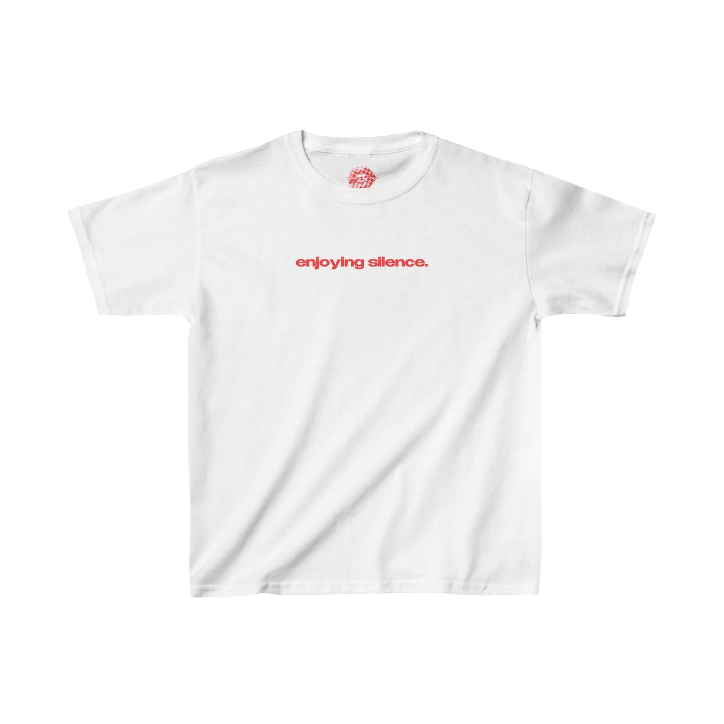 "Enjoying Silence." | Text Only | Baby Tee