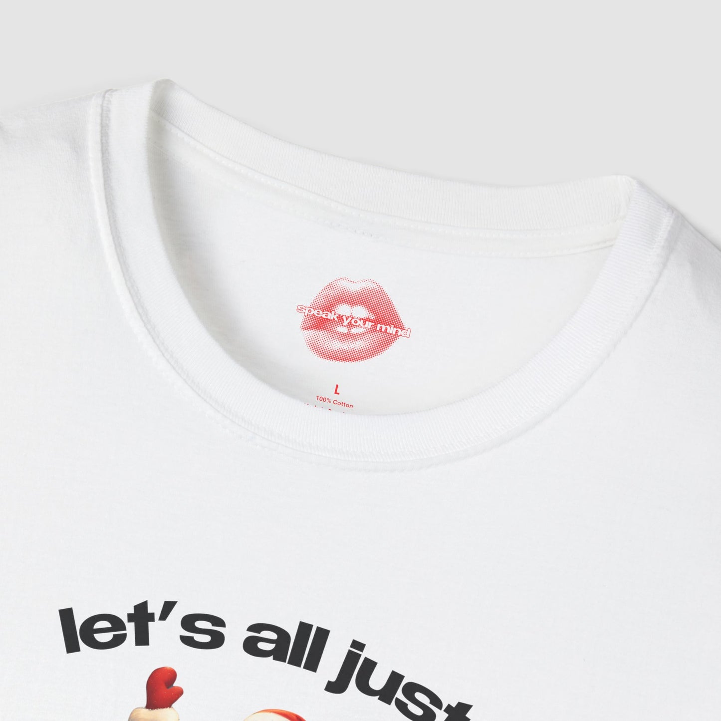 "Let's All Just Pretend To Be Merry." | Cheering Santa | T-Shirt