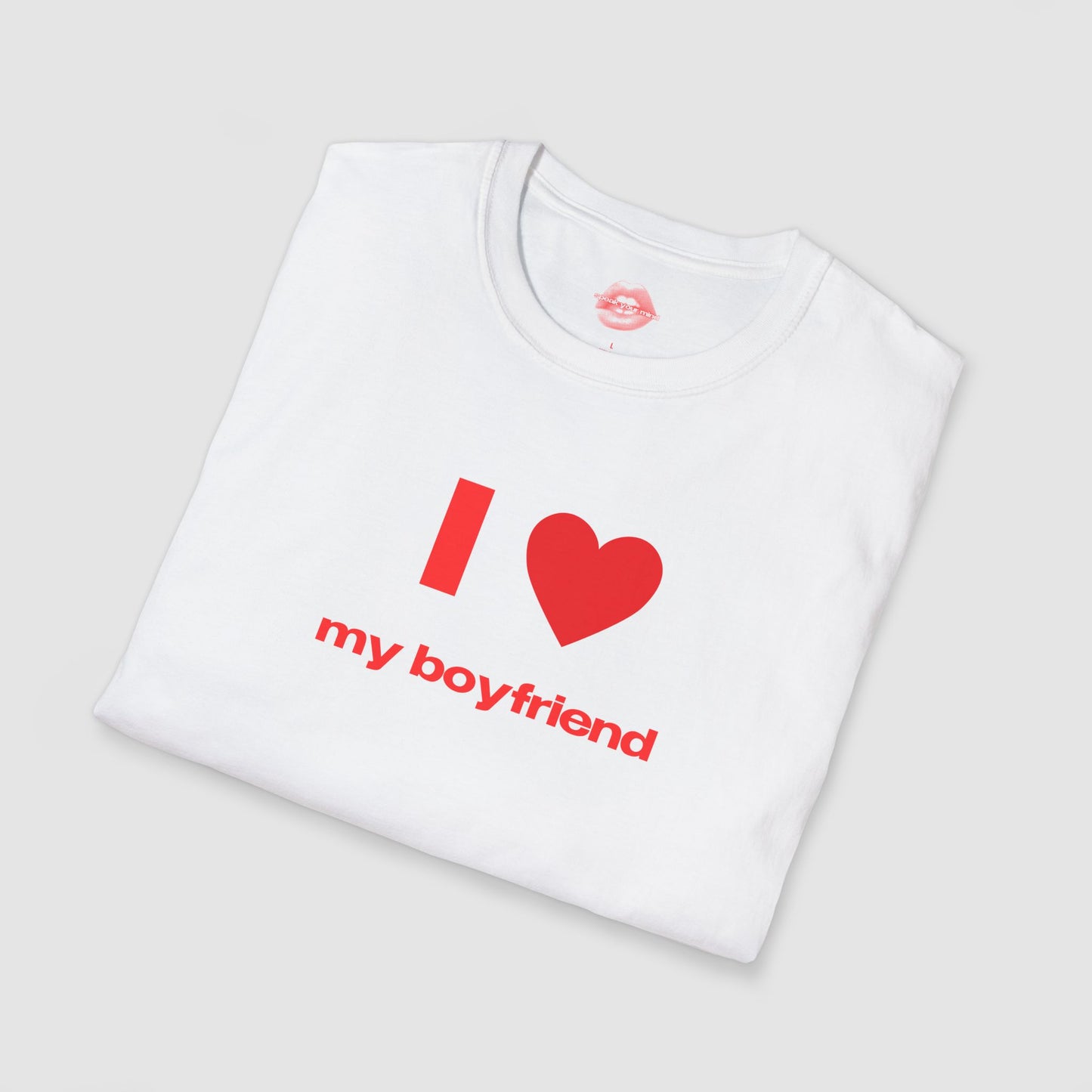 "I Love My Boyfriend." | Heart | T-Shirt