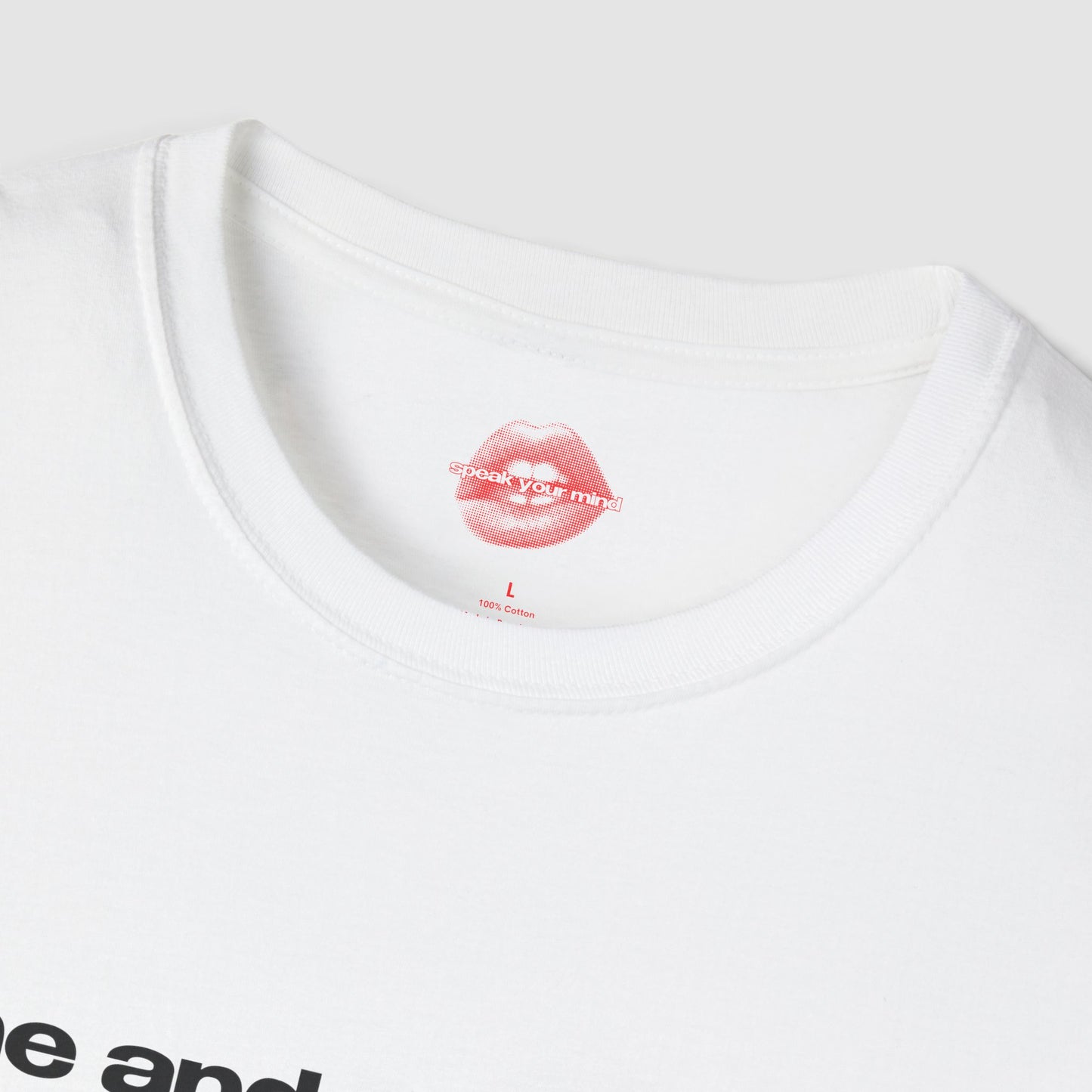 "Me And My Small Tits Against The World." | Text Only | T-Shirt