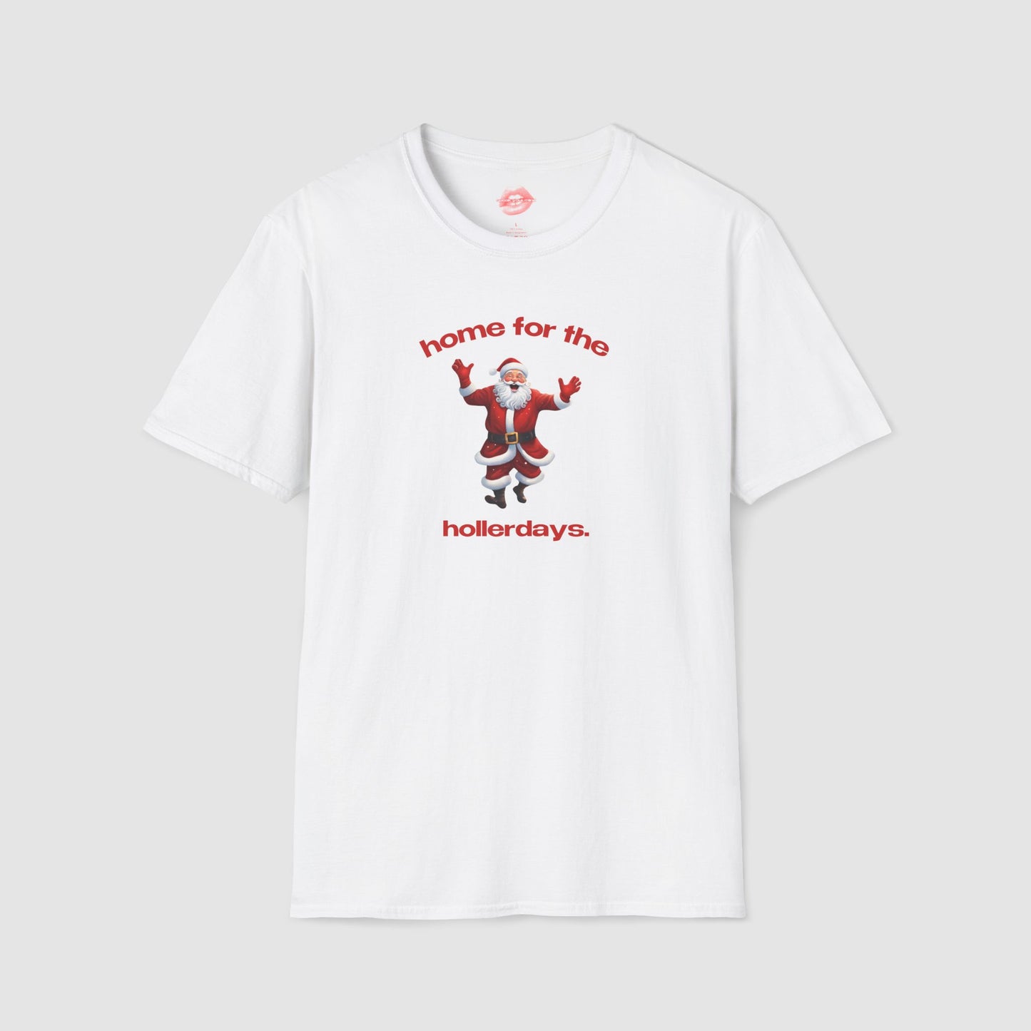 "Home For The Hollerdays." | Dancing Santa | T-Shirt