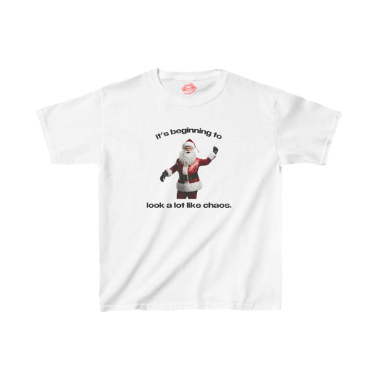 "It's Beginning To Look A Lot Like Chaos." | Santa | Baby Tee