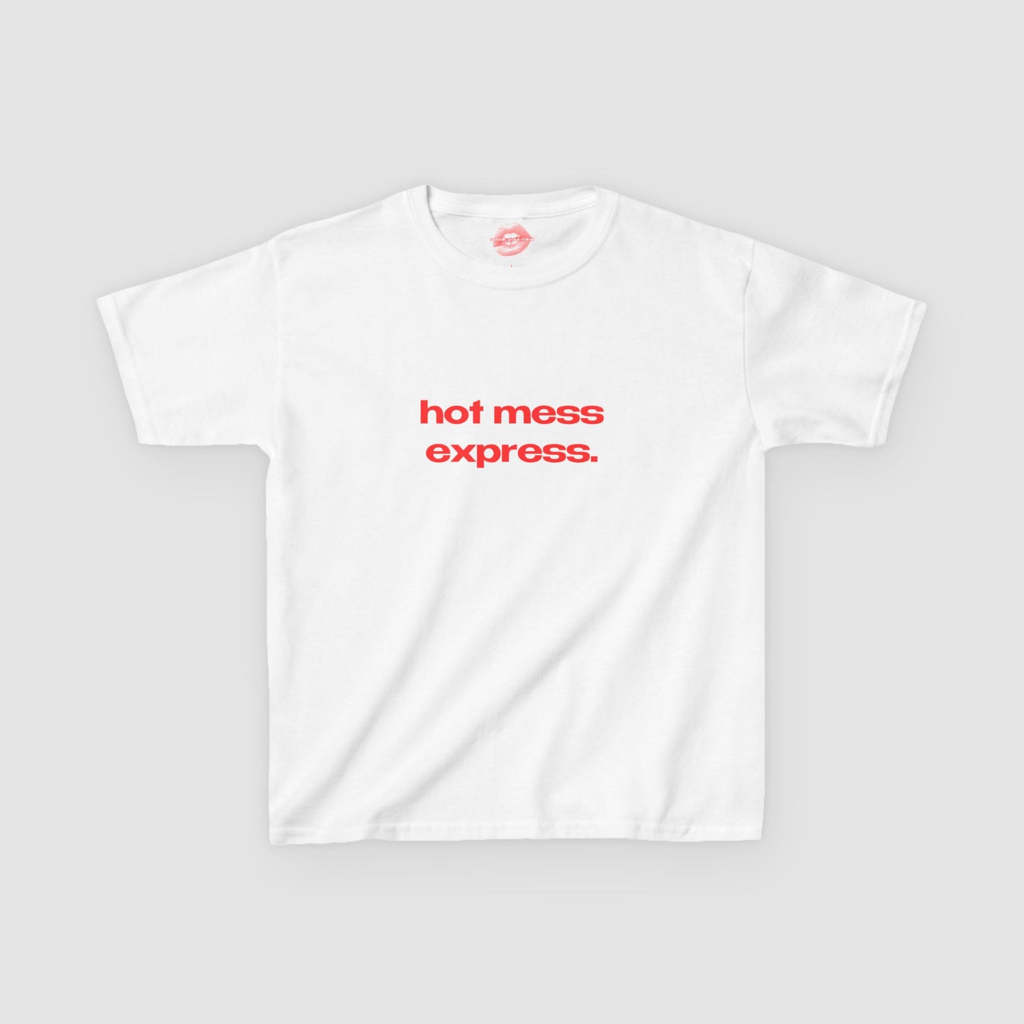 "Hot Mess Express. Chaos Is The New Couture." | Text Only | Baby Tee