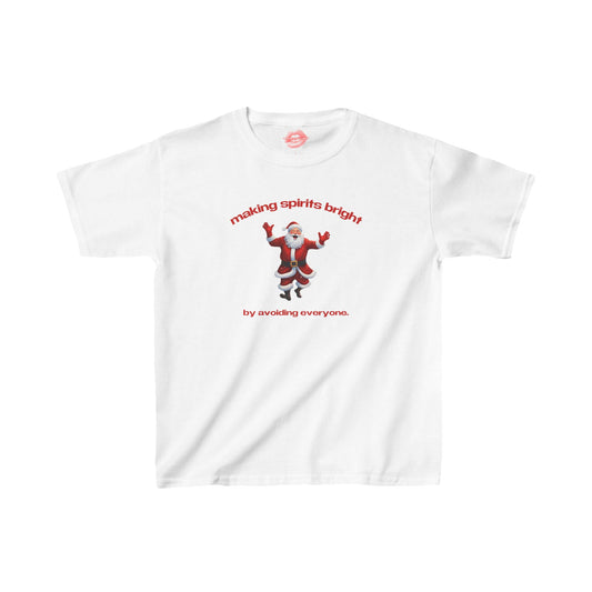 "Making Spirits Bright By Avoiding Everyone." | Dancing Santa | Baby Tee