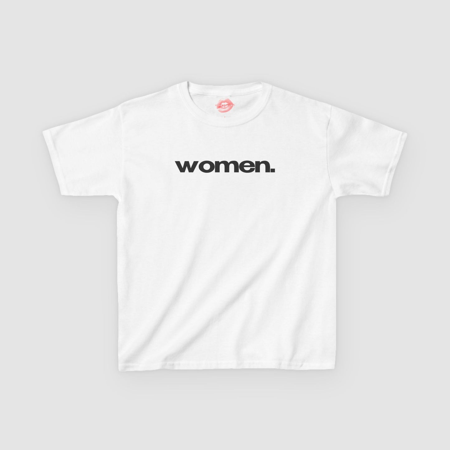 "Women." | Text Only | Baby Tee
