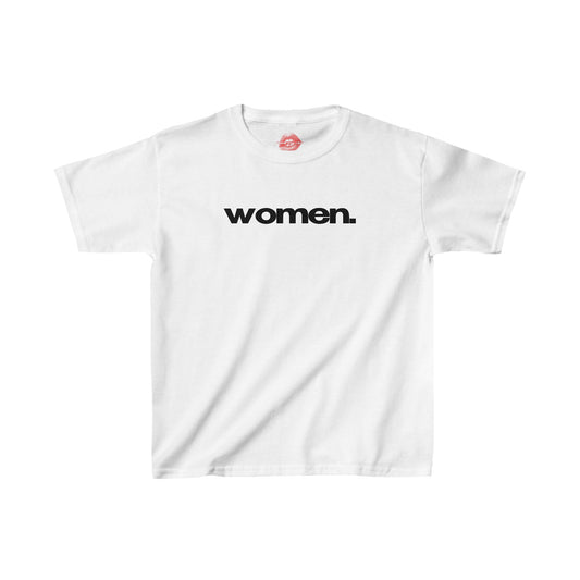 "Women." | Text Only | Baby Tee