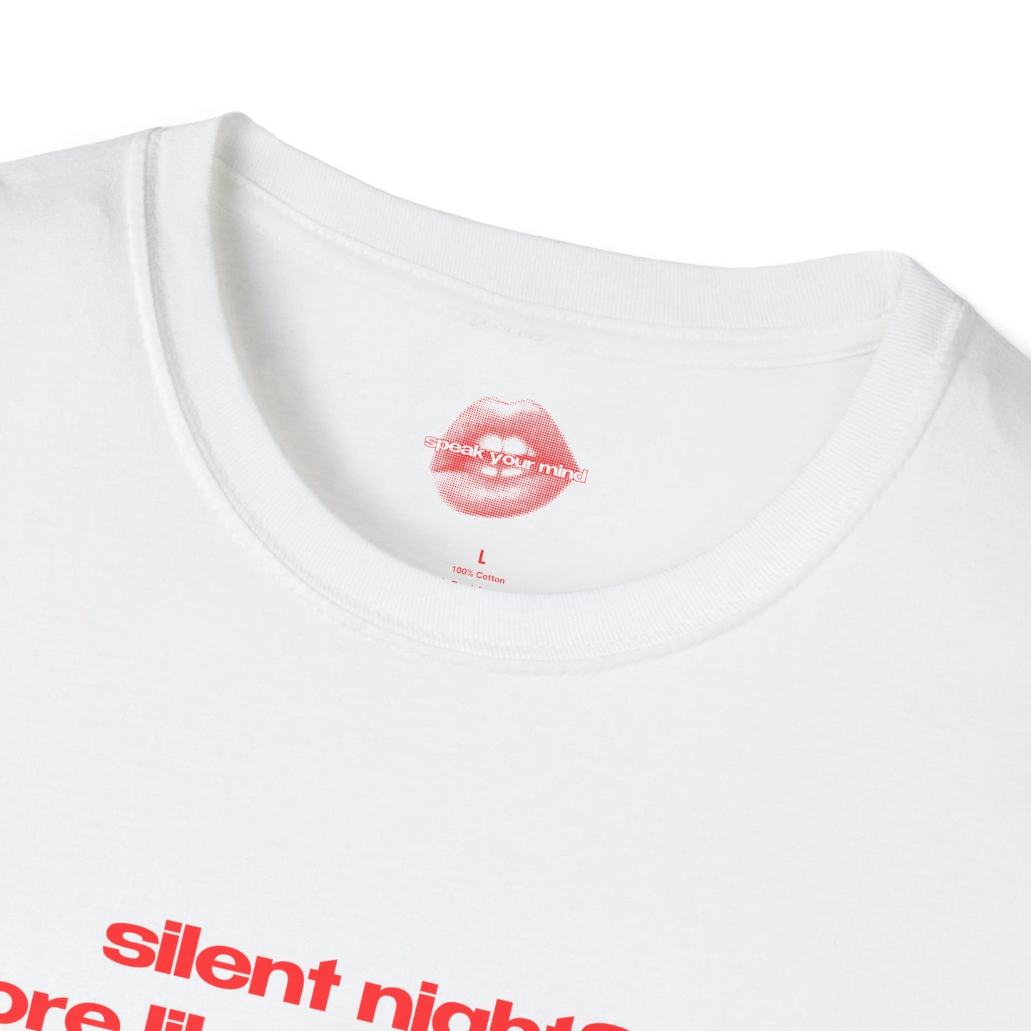 "Silent Night? More Like O Holy Fight." | Text Only | T-Shirt