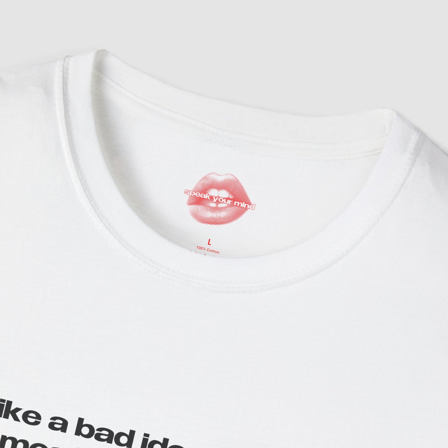 "I'm Like A Bad Idea, Irresistible But Most Likely Regrettable." | Text Only | T-Shirt