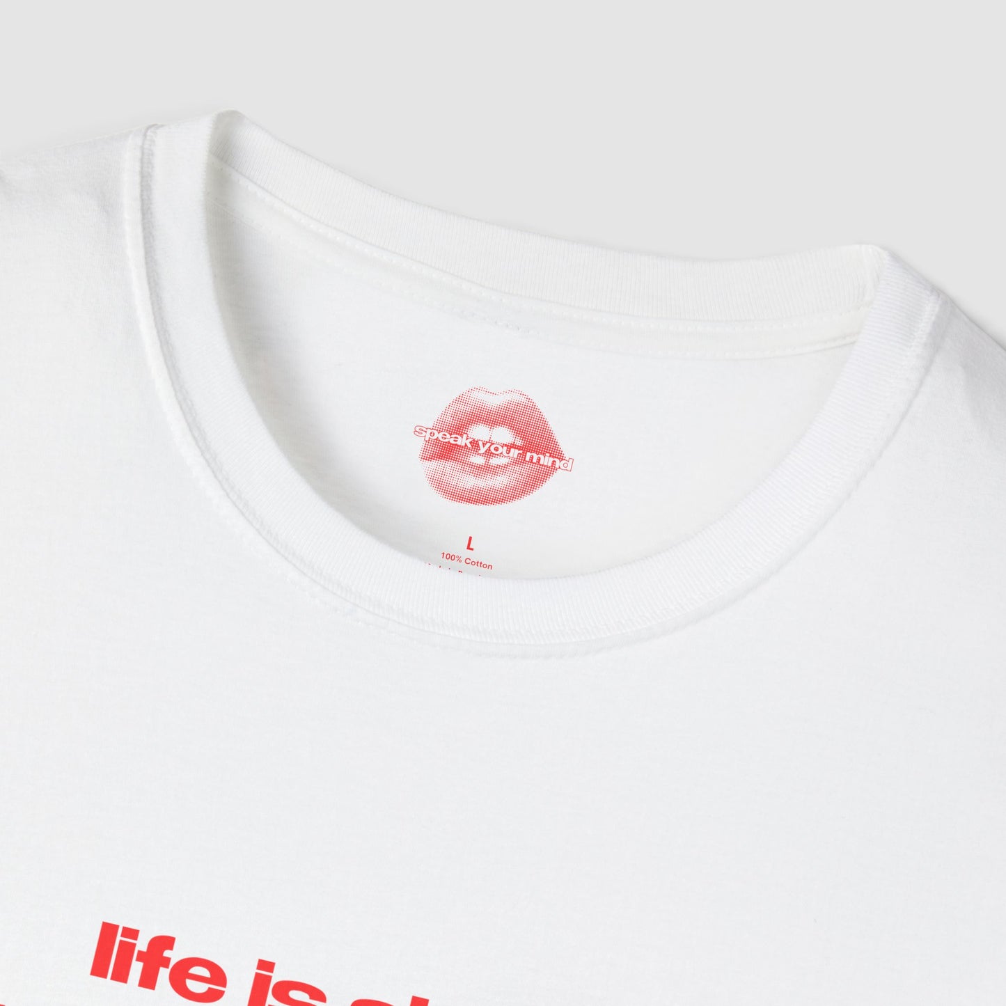 "Life Is Short, Just Like Your Dick." | Text Only | T-Shirt